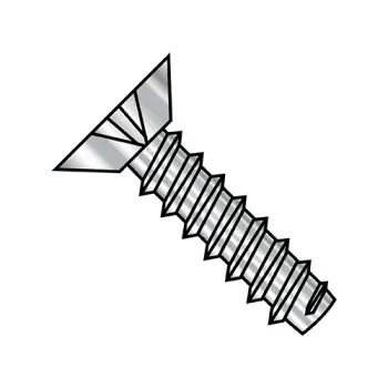 6-20X5/16  Phillips Flat Undercut Self Tapping Screw Type B Fully Threaded 18-8 Stainless