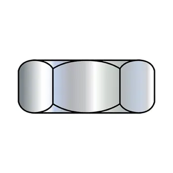7/16-14  Heavy Hex Jam Nut Zinc