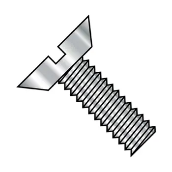 #4 - 40 x 3/16" Machine Screws | 18-8 Stainless Steel | Plain | Slotted | Flat & Undercut | 0403MSU188
