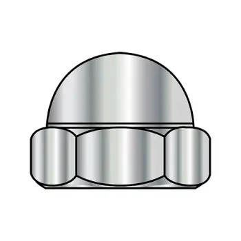 5-40  Two Piece Low Crown Cap Nut Nickel Plated
