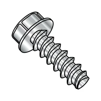 #8 - 16 x 1/2" Thread-Rolling Screws | 410 Stainless | Passivated | IHWH | Unslotted | 0808LW410