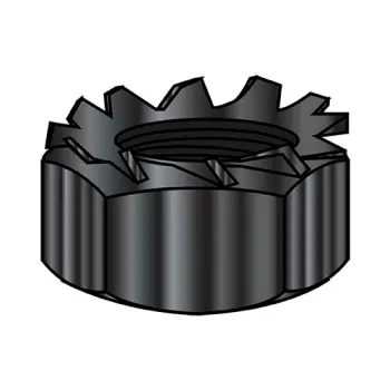6-32  K Lock Hex Nut Black Oxide