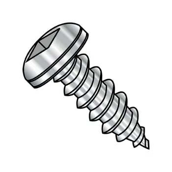 #8 - 15 x 1" Self-Tapping Screws | type-a | 18-8 Stainless | Plain | Pan | Square | 0816AQP188