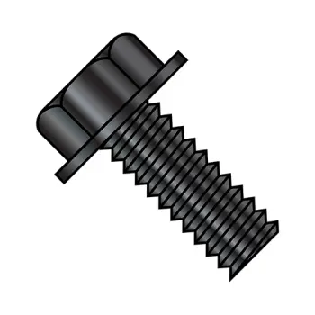 #10 - 32 x 3/4" Machine Screws | Steel | Black Oxide | Unslotted | IHWH | 1112MWB