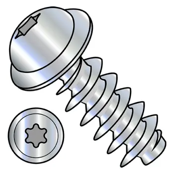 M3-1.34X10  Metric 6 Lobe Round Washer PT Alternative Fully Threaded Zinc & Bake