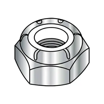 1/4-20  NTE  Thin Pattern Nylon Insert Hex Lock Nut 18-8 Stainless Steel
