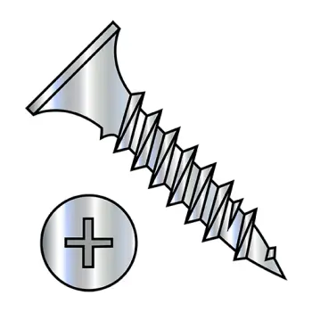 #6 - 18 x 1 1/4" Drywall Screws | Steel | Zinc/Clear | Phillips | Bugle | 0620YPGZ