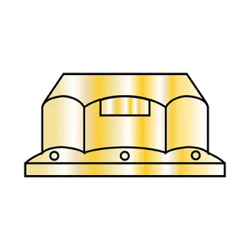3/8-16  Regular Flange Top Lock Hex Nut Grade G Zinc Yellow