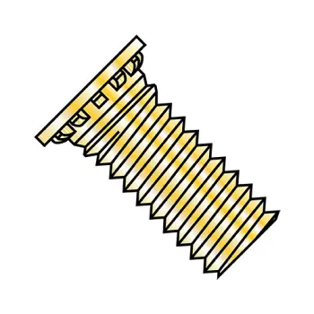 4-40X1 1/8  Self Clinching Stud F/T Hardened Steel Zinc Yellow And Bake