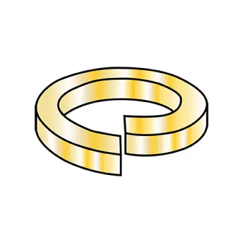 3/4  High Alloy Regular Split Lock Washer AISI 4037 Zinc Yellow Made in USA
