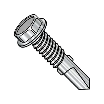 #12" - 24 x 7/8" Self-Drilling Screws | 410 Stainless Steel | Plain | Unslotted | Hex | 1214KWM4410W