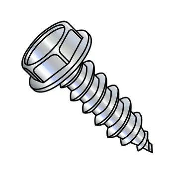 3/8" - 12 x 2 1/2" Self-Tapping Screws | type-ab | Steel | Zinc/Clear | IHWH | Unslotted | 3740ABW