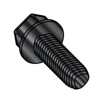 1/4" - 20 x 5/8" Thread-Rolling Screws | Steel | Black Oxide | IHWH | Unslotted | 1410RWB