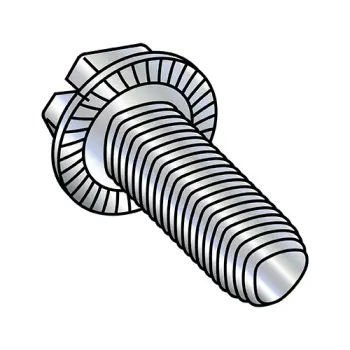 #10 - 32 x 3/8" Thread-Rolling Screws | Steel | Zinc/Clear | IHWH | Slotted | 1106RSWS