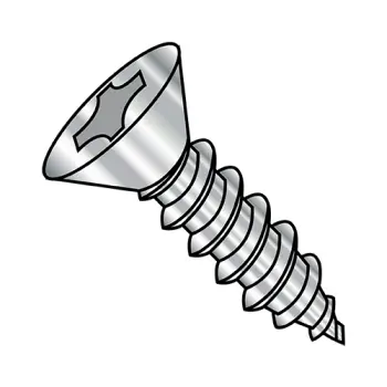 4-24X1  Phillips Flat Self Tapping Screw Type AB Fully Threaded 18-8 Stainless Steel