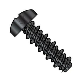 6-19X3/8 #5HD  Phillips Pan High Low Screw Fully Threaded Black Oxide