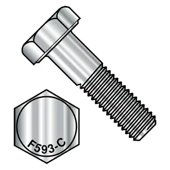 5/16"-18 X 1/2"  Hex Cap Screw 18-8 Stainless Steel
