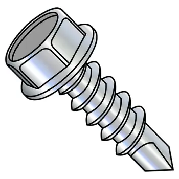 #10 - 16 x 2" Self-Drilling Screws | Steel | Plain | IHWH | #3 point | 1032KWH