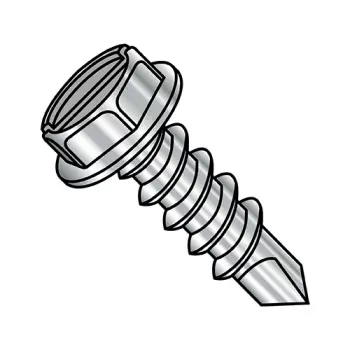 #8 - 18 x 1/2" Self-Drilling Screws | 18-8 Stainless Steel | Plain | Slotted | IHWH | 0808KSW188