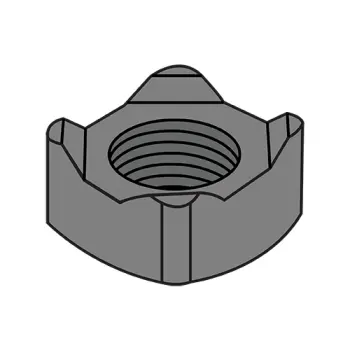 M8-1.25  Din 928 Metric Square Weld Nut Steel Plain
