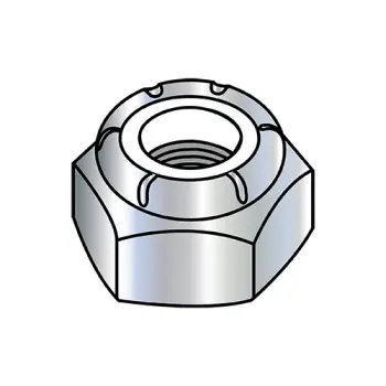 1/4-20 NTU  NTU Nylon Insert Heavy Thin Pattern Nut Zinc