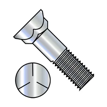 1/2-13X3 1/2  Grade 5 Plow Bolt With Number 3 Head Zinc