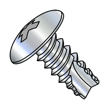 10-16X1/2  Phillips Truss Thread Cutting Screw Type 25 Fully Threaded Zinc and Bake