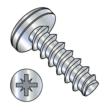 M2.2-1.0X6  Metric Pozi Pan Plastite/Fix Alternative 45 Degree Full Thread Zinc and Bake
