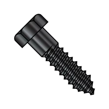 1/4X2 3/4  Hex Lag Screw Gimlet Point Black Oxide