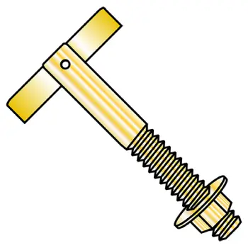 1/4 X 1 3/4 T Anchor Zinc Yellow
