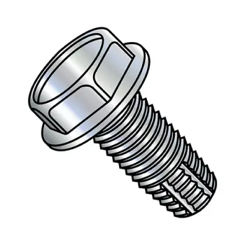8-32X1/4  Unslotted Indented Hex Washer Thread Cutting Screw Type F Fully Threaded Zinc An