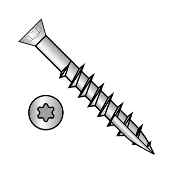 #7 - 10 x 1 5/8" Drywall Screws | 18-8 Stainless Steel | Plain | 6-Lobe | Trim | 0726YTFT188