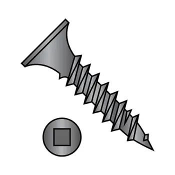 #8 - 15 x 1" Drywall Screws | Steel | Phosphate | Square | Bugle | 0816YQG