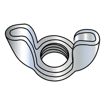 4-40  Stamped Wing Nut Zinc