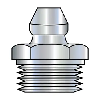 1/4-18X.828  Grease Fitting 9/16 Hex, 1/4-18 PTF Pipe Thread Zinc Clear
