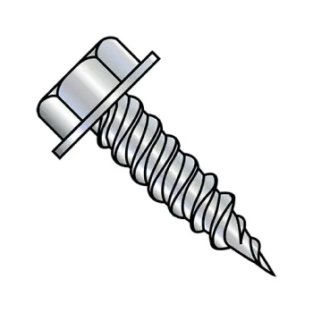 #6 - 18 x 3/8" Self-Piercing Screws | Steel | Zinc/Clear | Unslotted | IHWH | 0606PW