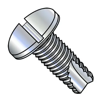 8-32X5/16  Slotted Pan Thread Cutting Screw Type 23 Fully Threaded Zinc