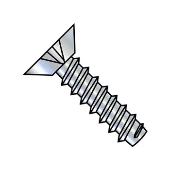 6-20X1/2  Phillips Flat Undercut Self Tapping Screw Type B Fully Threaded Zinc