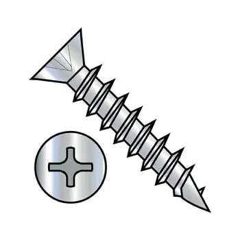 6-13X1/2  Phillips Low Profile Pan Head Deep Thread Wood Screw Full Thread Zinc Bake