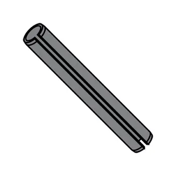 1/2X2  Spring Pin Slotted Thermal Black