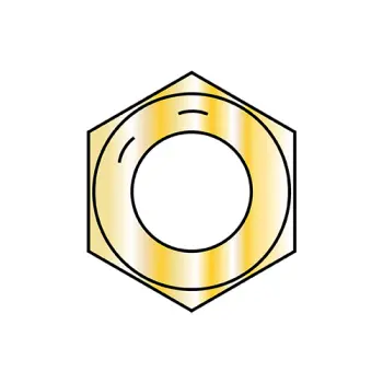 7/16-20  Fine Thread Finished Hex Nut Grade 8 Zinc Yellow