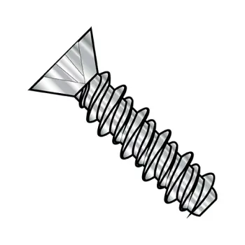 4-24X1/4  Phillips Flat High Low Screw Fully Threaded 410 Stainless Steel