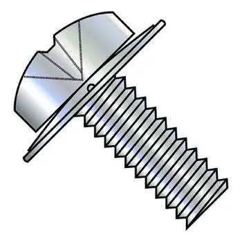 M4-0.7X10  ISO7045 Metric Phil Pan Conical Square Washer Sems Full Thread Zinc and Bake