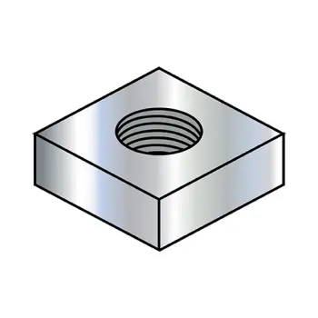 1/4-28  Square Machine Screw Nut Zinc