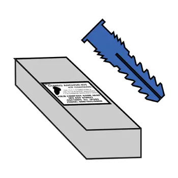 #10-12 Ribbed Plastic Anchor Kit