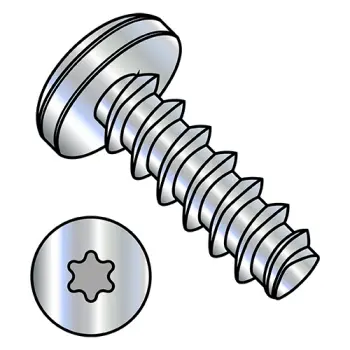 M2.5-1.4X10  Metric 6 Lobe Pan Plastite/Fix Alternative 45 Degree Full Thread Zinc and Bake