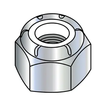 12-24  NM  Nylon Insert Hex Lock Nut Zinc