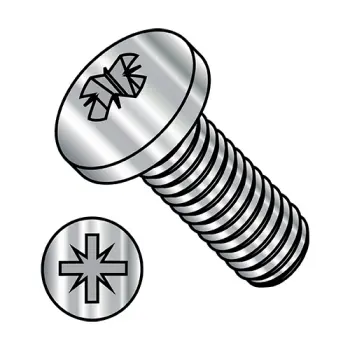 M5-0.8 X 20  Din 7985A Metric Pozi Type-Z Pan Machine Screw Full Thread 18-8 Stainless Steel