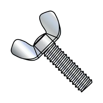 8-32X1 1/2  Light Series Cold Forged Wing Screw Full Thread Type A Zinc