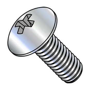 6-32X3/8  Phillips Truss Full Contour Machine Screw Fully Threaded Zinc